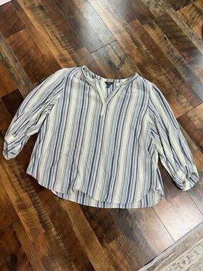 Chaps blouse striped